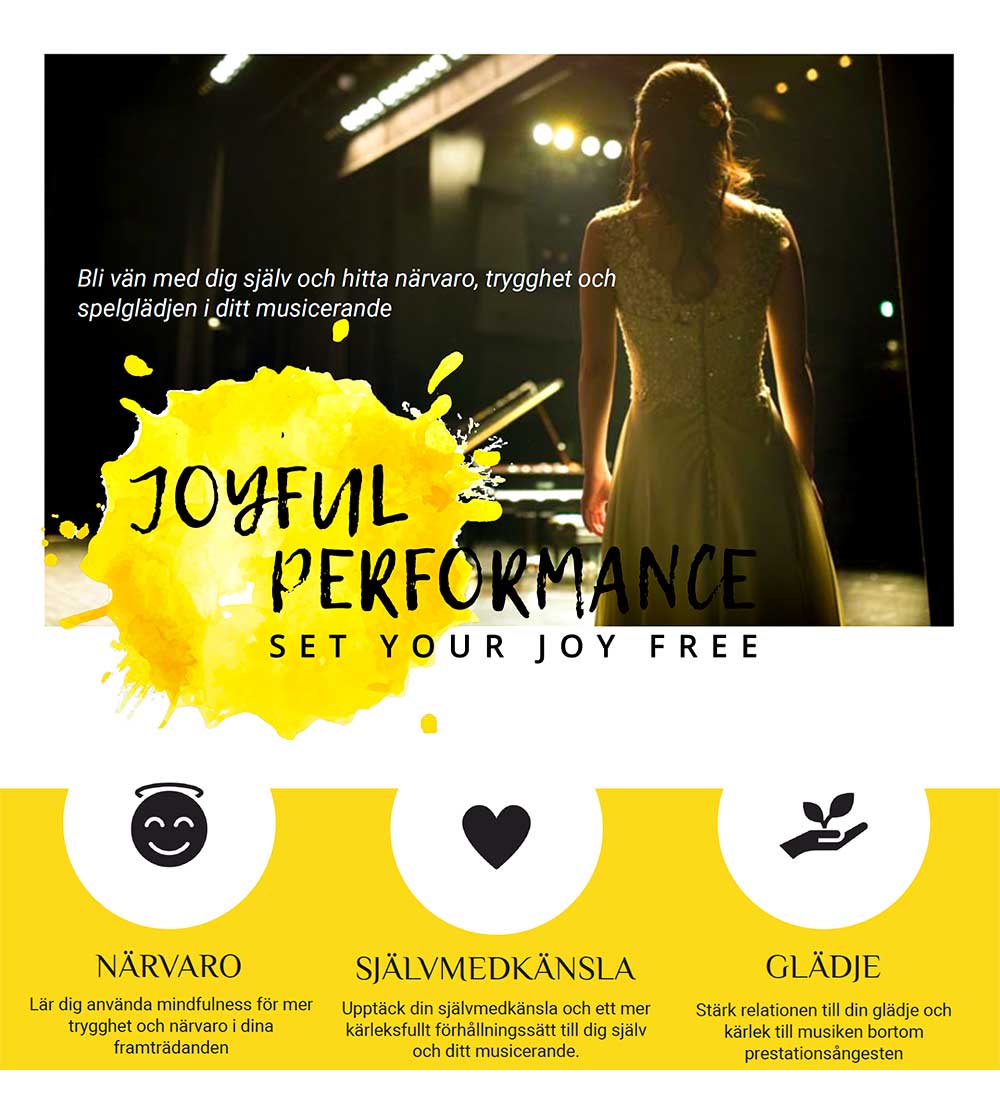 Joyful Performance – 6-veckors kurs med fokus på ett friare förhållande till prestation och framträdande
